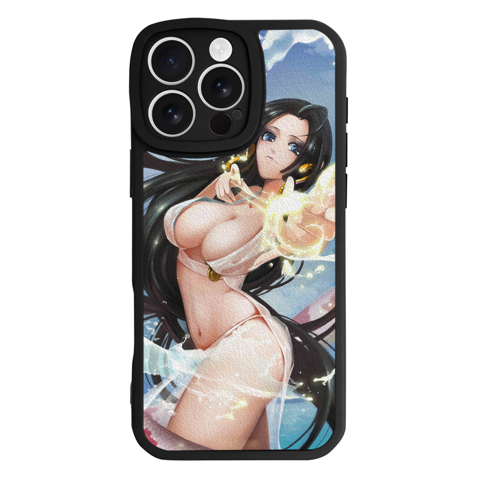 （画像用） ワンピース ONE PIECE 【iPhone 16シリーズ対応】シリコンスマホケース（レザー調） 材質：シリコン